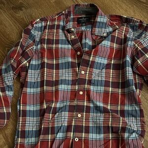 American Eagle Outfitters Red and Blue Checkered Shirt